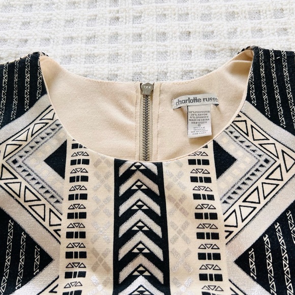 NWOT Charlotte Russe Small Tribal Print Bodycon Dress - Picture 8 of 13